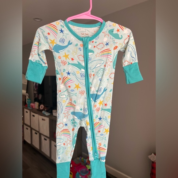 Little Sleepies Other - Little Sleepies Ocean Pals Zippy Pajamas Size Newborn GUC